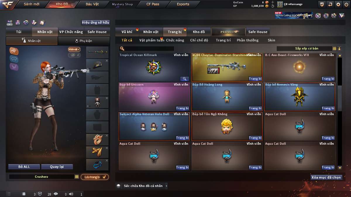 shop acc cf uy tin gia re